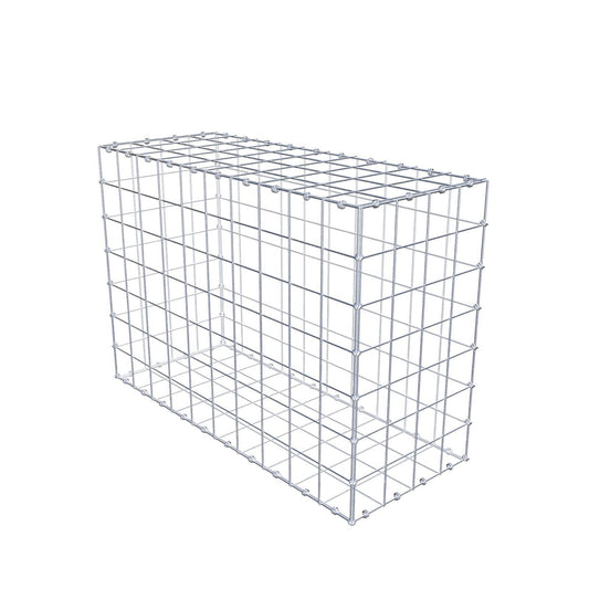 Gabione 100 cm x 70 cm x 40 cm (L x H x T), Maschenweite 10 x 10 cm, Spiralring
