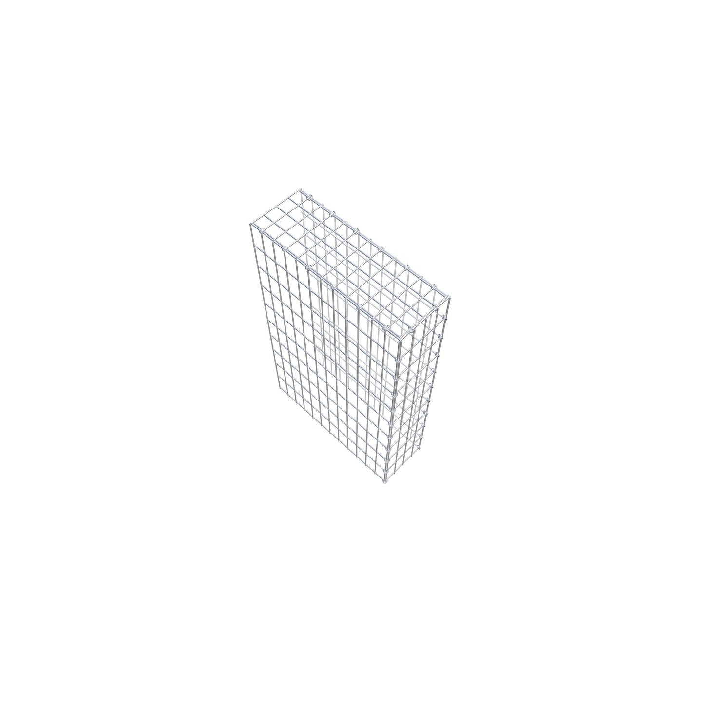 Monteret gabion type 4 100 cm x 60 cm x 20 cm (L x H x D), maskestørrelse 5 cm x 10 cm, C-ring