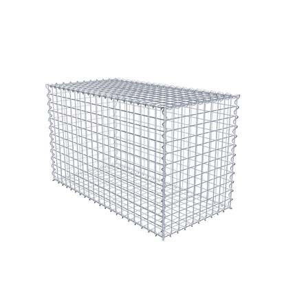 Gabbione 100 cm x 60 cm x 50 cm (L x H x P), maglia 5 cm x 5 cm, spirale