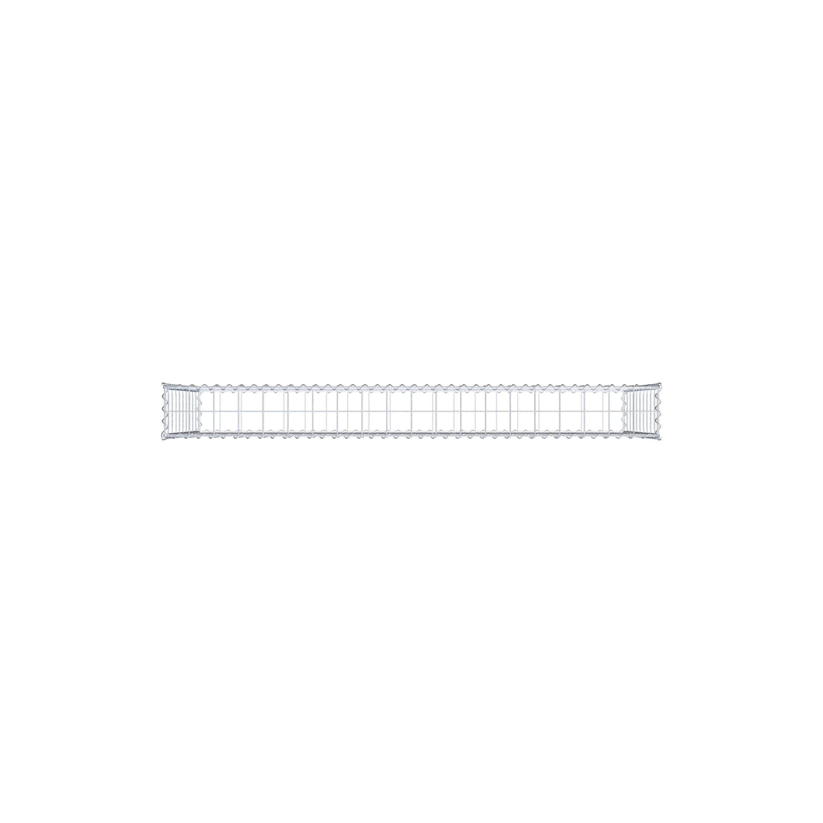 Gabbione 200 cm x 100 cm x 20 cm (L x H x P), maglia 10 cm x 10 cm, spirale