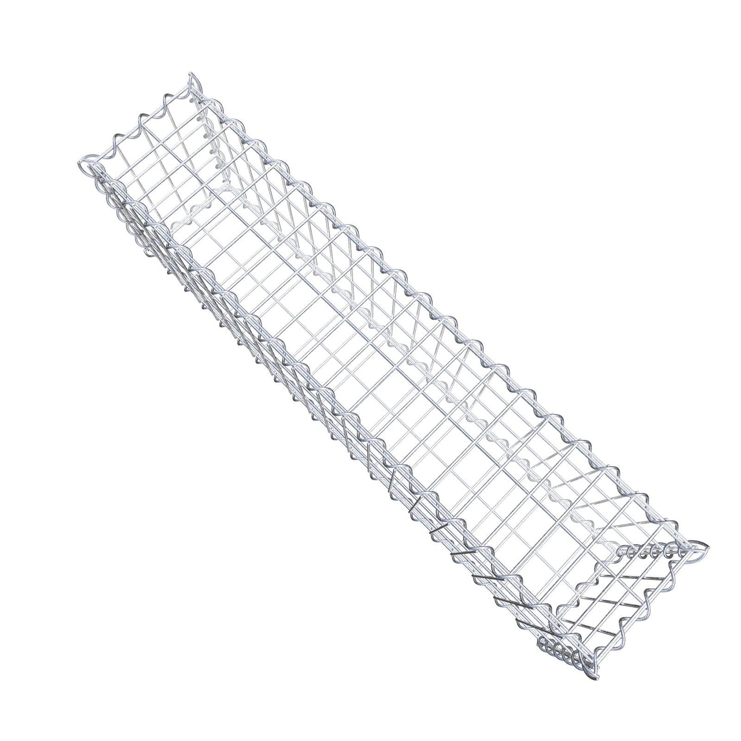 Gabion 100 cm x 30 cm x 20 cm (L x H x P), mailles 5 cm x 10 cm, spirale