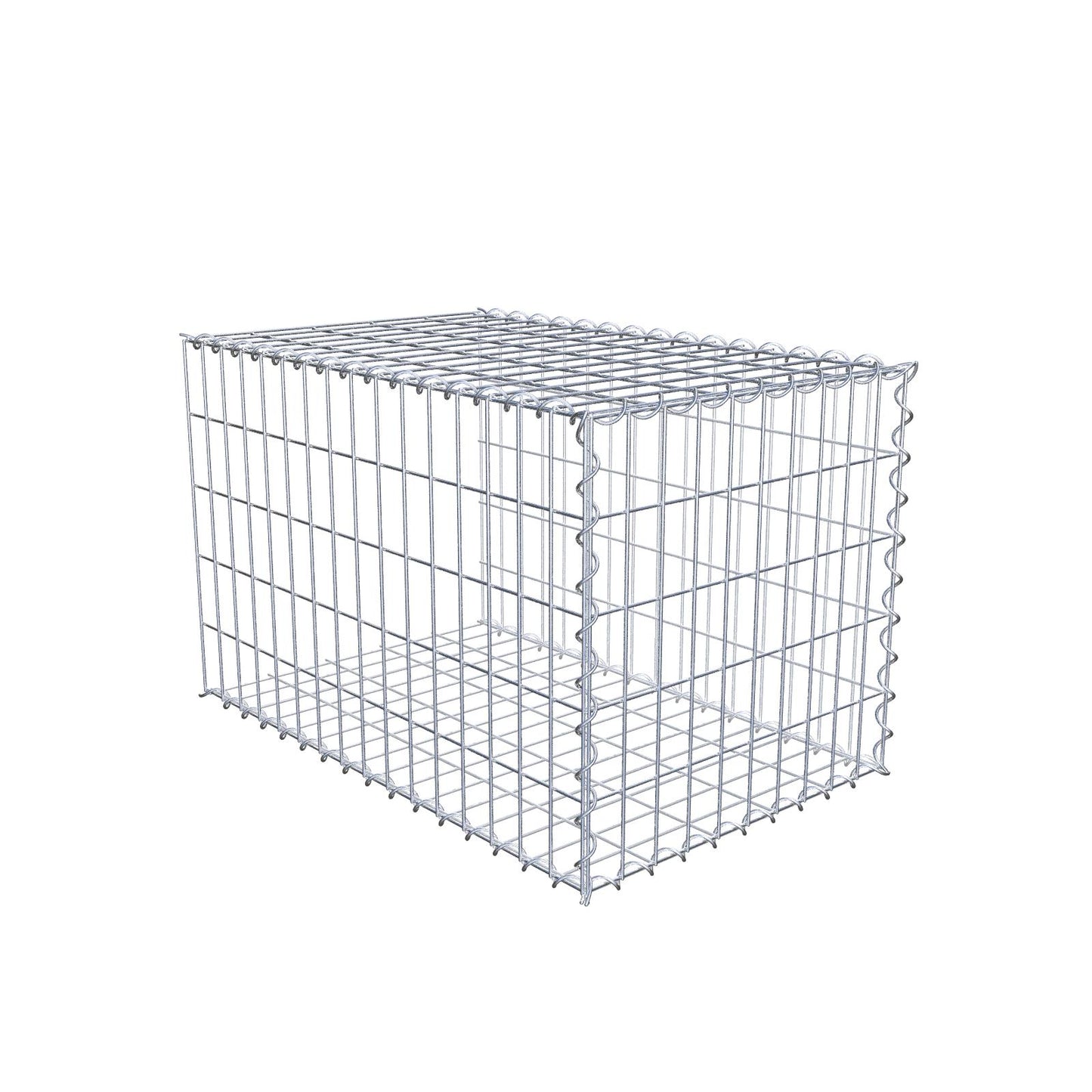 Gavión complementario tipo 2 80 cm x 50 cm x 50 cm (L x A x P), malla 5 cm x 10 cm, espiral