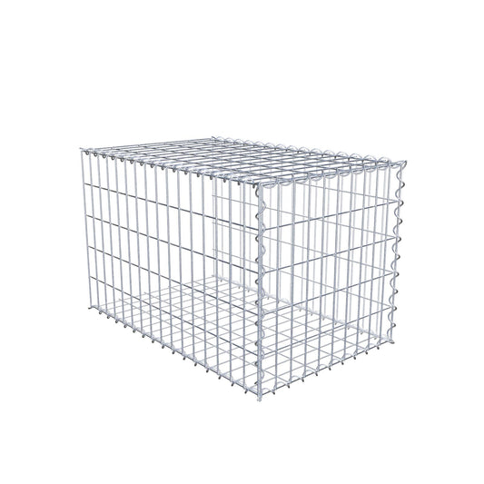 Gabbione aggiuntivo tipo 2 80 cm x 50 cm x 50 cm (L x A x P), maglia 5 cm x 10 cm, spirale