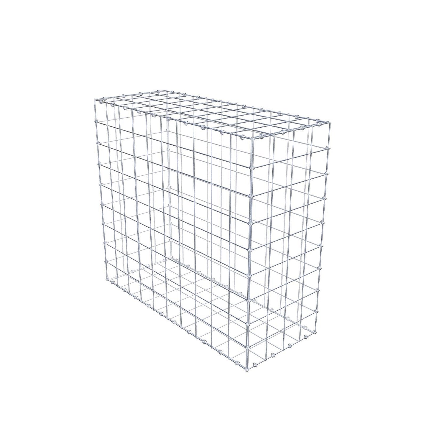 Gabion 100 cm x 90 cm x 40 cm (L x H x P), mailles 10 x 10 cm, anneau en spirale