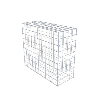 Gabion 100 cm x 90 cm x 40 cm (L x H x P), mailles 10 x 10 cm, anneau en spirale