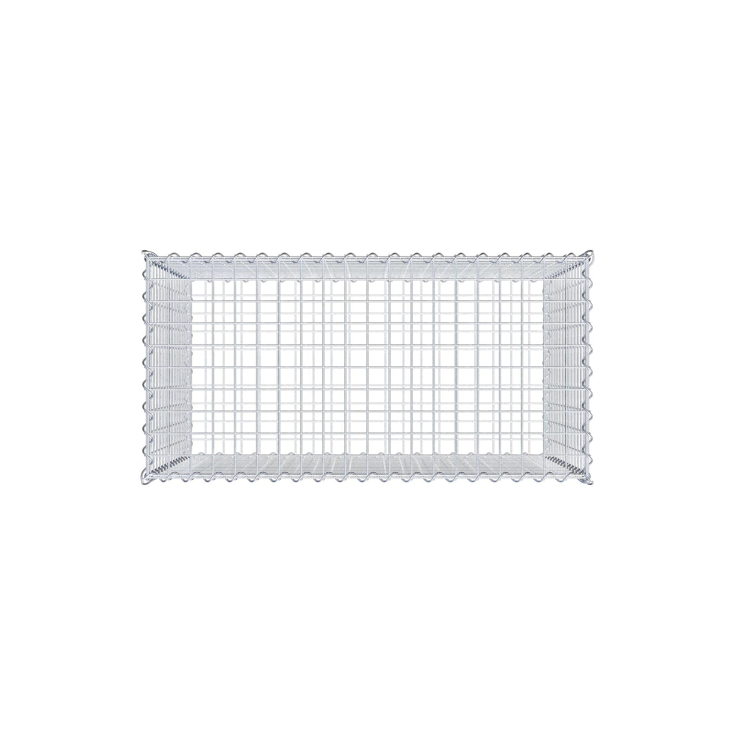 Gavión 100 cm x 70 cm x 50 cm (L x A x P), luz de malla 5 cm x 5 cm, en espiral