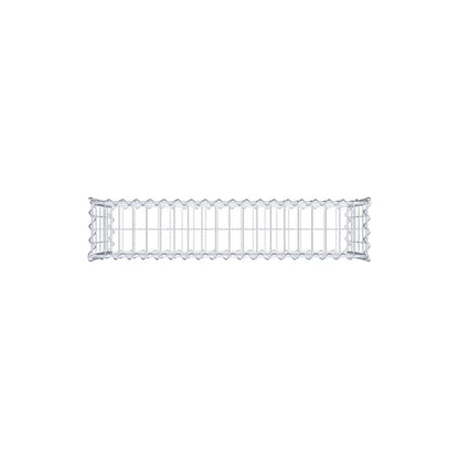 Juego de 2 gaviones de 100 cm x 50 cm x 20 cm (largo x alto x fondo), malla de 5 x 10 cm, en espiral