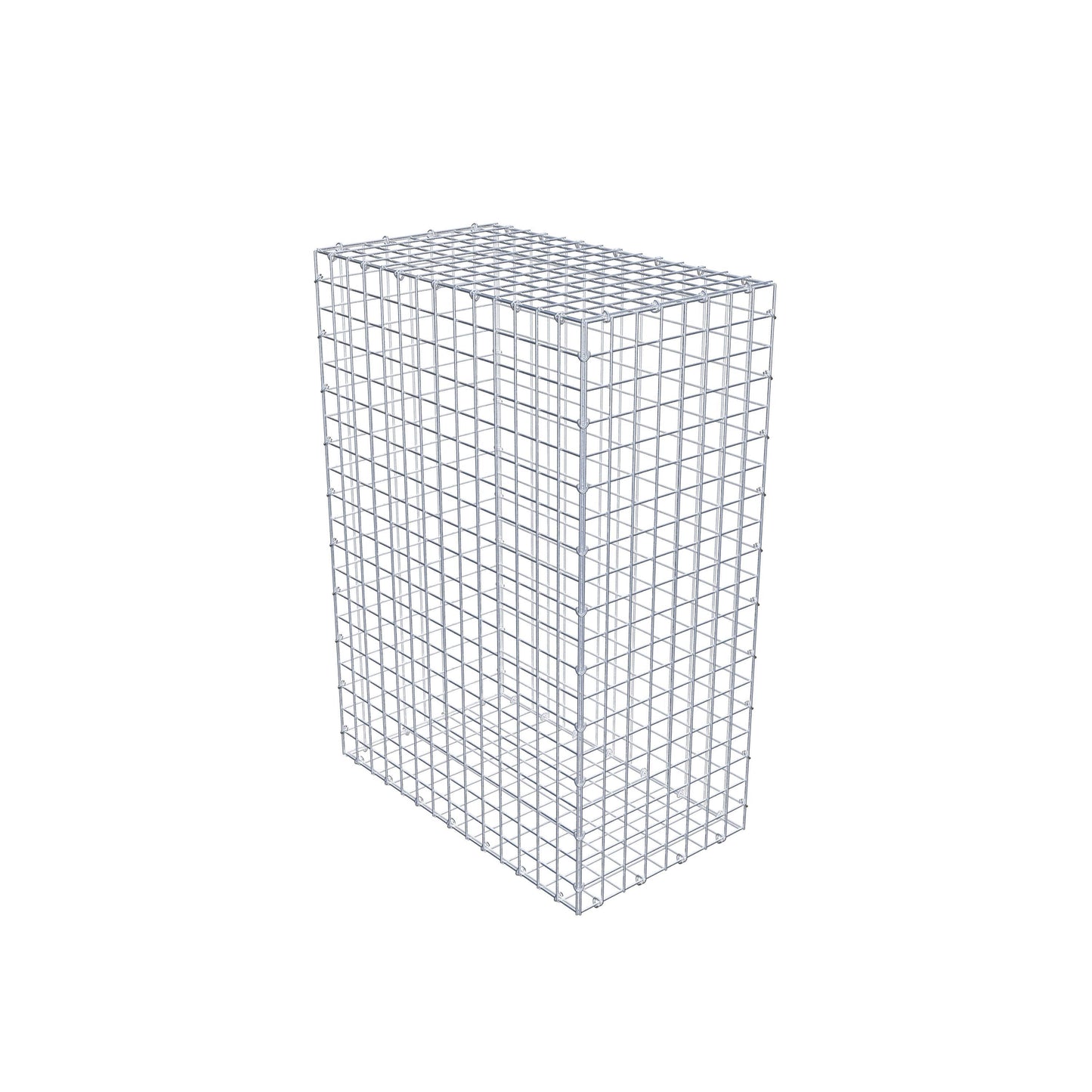 Gabbione 100 cm x 70 cm x 40 cm (L x H x P), maglia 5 cm x 5 cm, anello a C