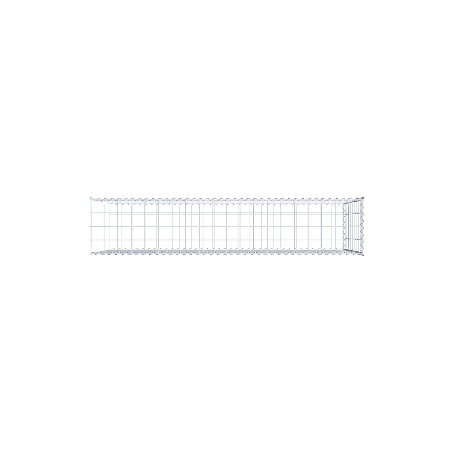 Opvokset gabion type 2 200 cm x 100 cm x 40 cm (L x H x D), maskestørrelse 10 cm x 10 cm, spiral