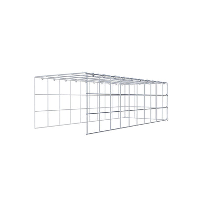 Fourche rapportée type 4 100 cm x 30 cm x 40 cm (L x H x P), mailles 10 cm x 10 cm, anneau C