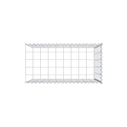 Opvokset gabion type 4 100 cm x 70 cm x 50 cm (L x H x D), maskestørrelse 10 cm x 10 cm, spiral