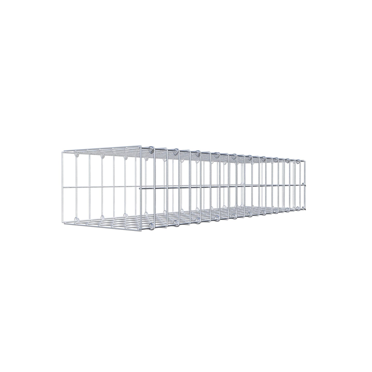 Anbaugabione Typ 2 100 cm x 20 cm x 30 cm, Maschenweite 5 cm x 10 cm, C-Ring