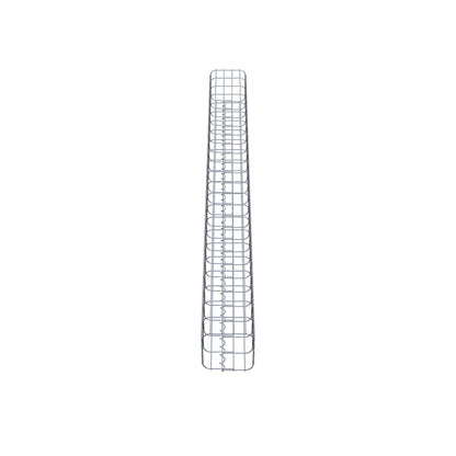 Gabionensäule eckig 22 cm x 22 cm, 230 cm Höhe, MW 5 cm x 10 cm