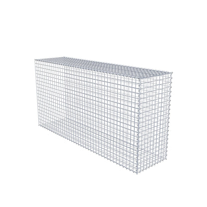 Anbaugabione Typ 2 200 cm x 100 cm x 50 cm (L x H x T), Maschenweite 5 cm x 5 cm, Spirale
