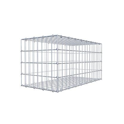 Gabbione 80 cm x 40 cm x 40 cm (L x H x P), maglia 5 cm x 10 cm, anello a C