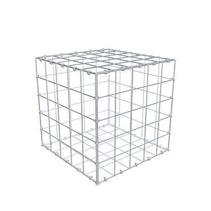 Gabião 50 cm x 50 cm x 50 cm (C x A x P), malhagem 10 cm x 10 cm, anel C