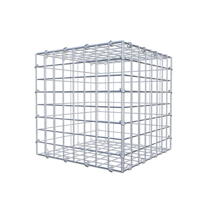 Gabbione 40 cm x 40 cm x 40 cm (L x H x P), maglia 5 cm x 5 cm, anello a C