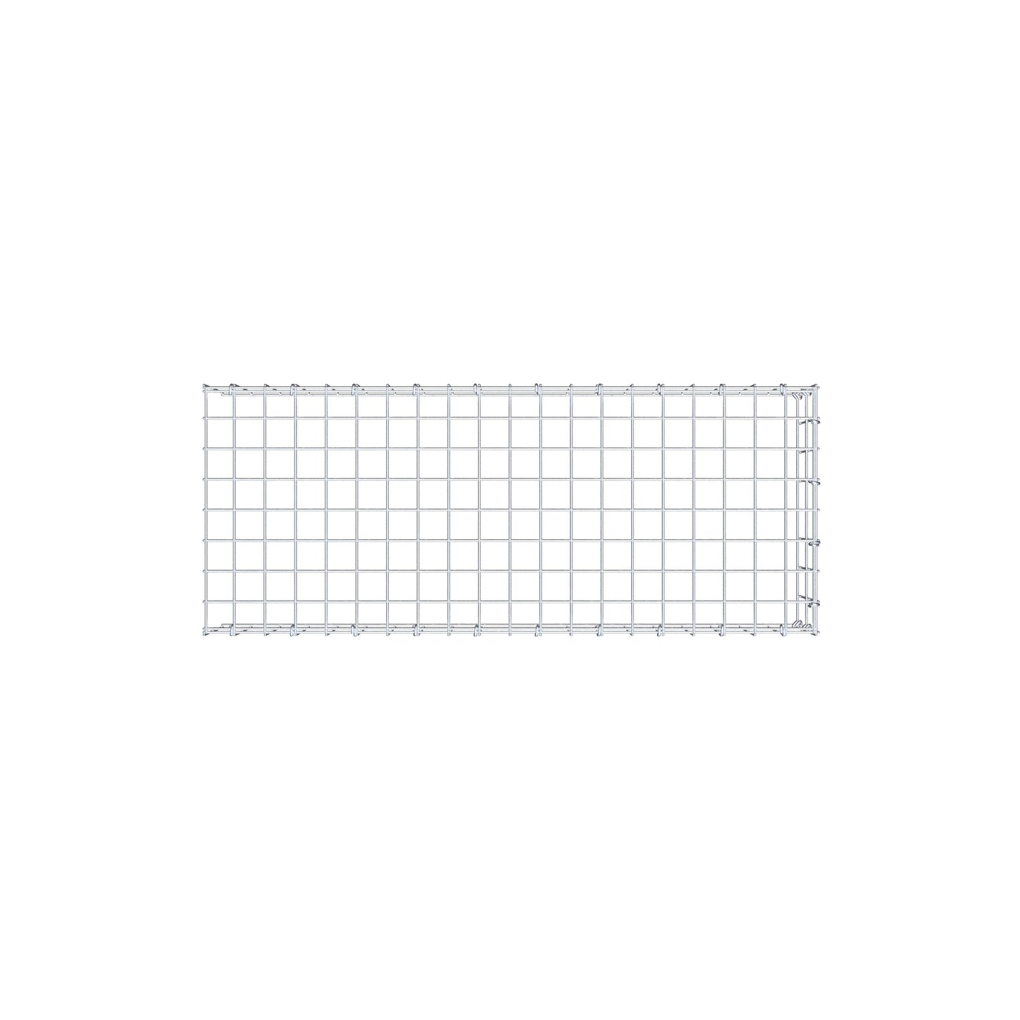 Gabião Tipo 4 100 cm x 20 cm x 40 cm (C x A x P), malhagem 5 cm x 10 cm, anel C