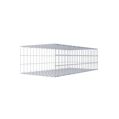 Mounted gabion type 2 100 cm x 30 cm x 50 cm, mesh size 5 cm x 10 cm, C-ring