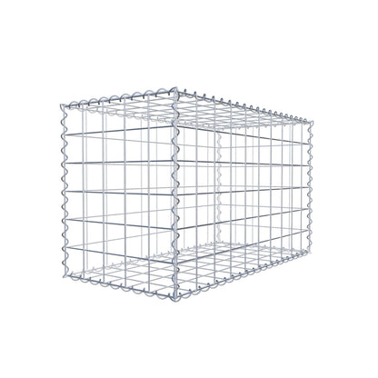 Gabion 100 cm x 60 cm x 50 cm (L x H x D), maskstorlek 10 cm x 10 cm, spiral