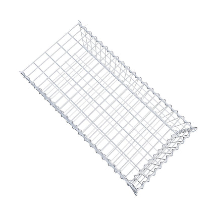 Anbaugabione Typ 2 100 cm x 30 cm x 50 cm (L x H x T), Maschenweite 5 cm x 10 cm, Spirale