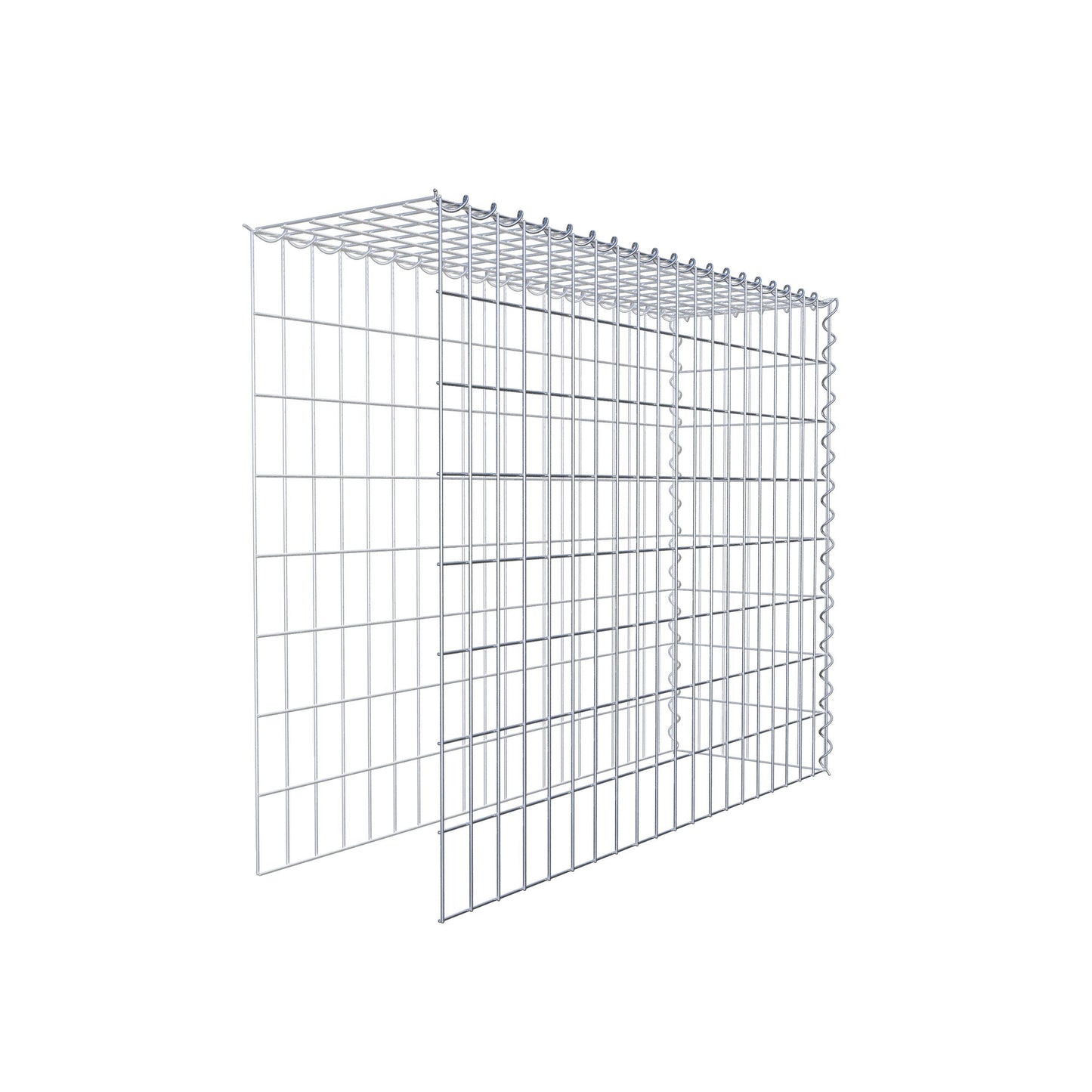 Anbaugabione Typ 4 100 cm x 80 cm x 30 cm (L x H x T), Maschenweite 5 cm x 10 cm, Spirale