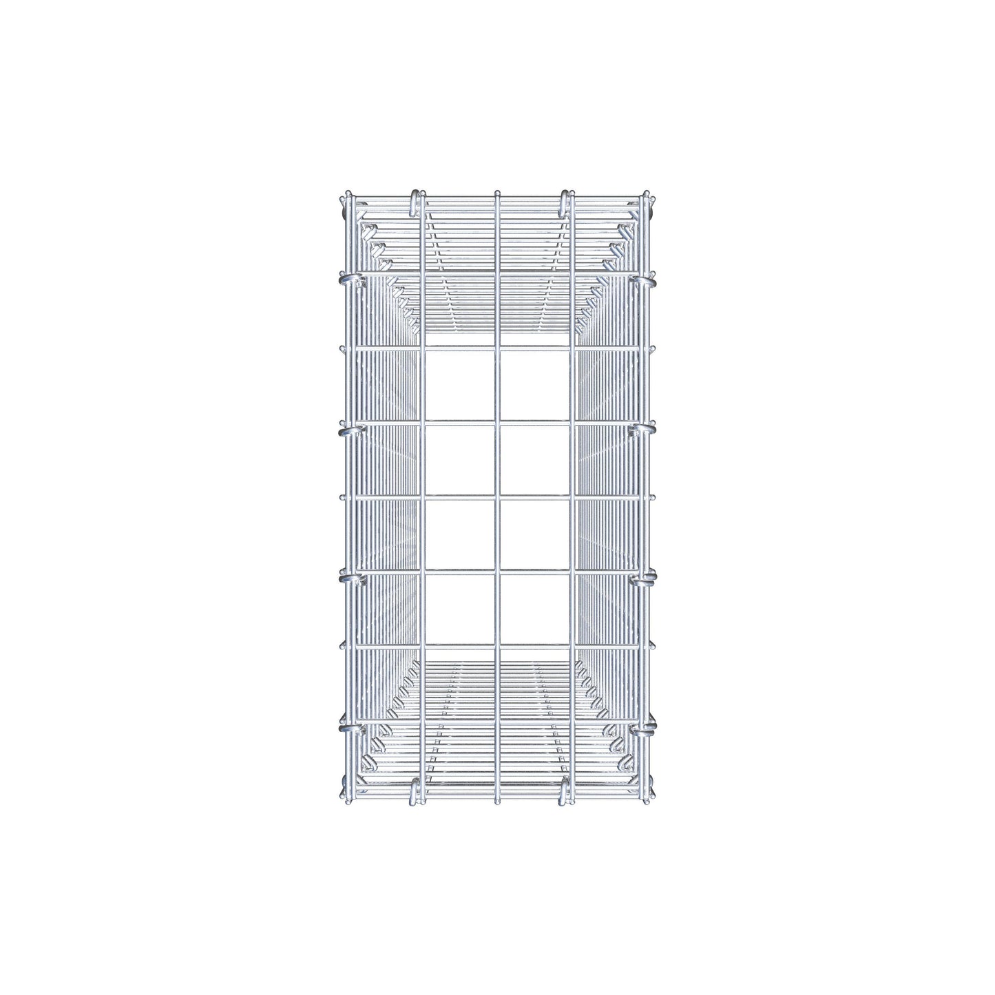 Anbaugabione Typ 3 100 cm x 20 cm x 40 cm (L x H x T), Maschenweite 5 cm x 5 cm, C-Ring