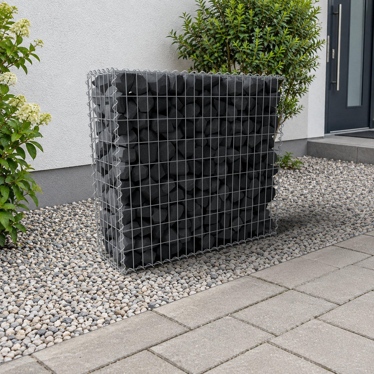 Gabião 100 cm x 90 cm x 30 cm (C x A x P), malhagem 5 cm x 10 cm, espiral