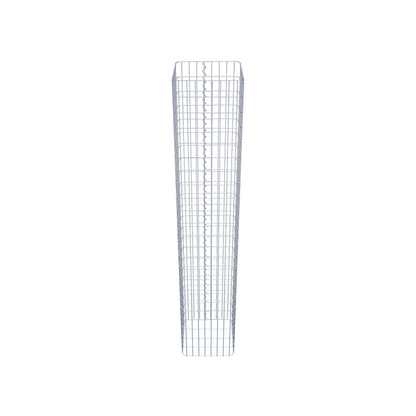 Gabionpelare vinkelformad 42 cm x 42 cm, 230 cm höjd, MW 5 cm x 10 cm