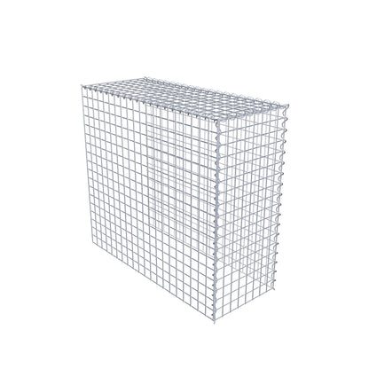 Gabbione aggiuntivo tipo 4 100 cm x 90 cm x 40 cm (L x H x P), dimensione maglia 5 cm x 5 cm, a spirale