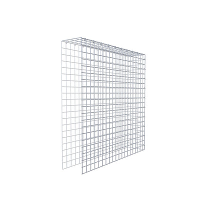 Gabbione aggiuntivo tipo 4 100 cm x 100 cm x 20 cm (L x H x P), maglia 5 cm x 5 cm, anello a C