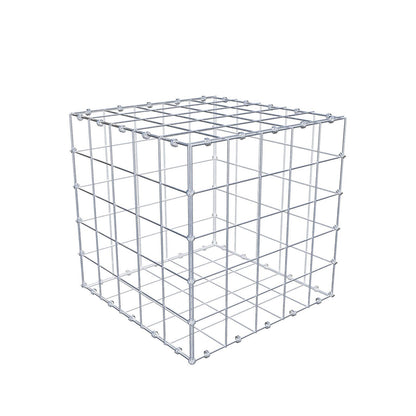 Gabion 50 cm x 50 cm x 50 cm (L x H x D), mesh size 10 x 10 cm, spiral ring