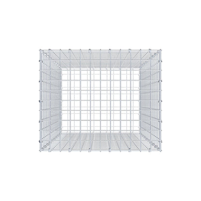 Gabbione 100 cm x 60 cm x 50 cm (L x H x P), maglia 5 cm x 5 cm, anello a C
