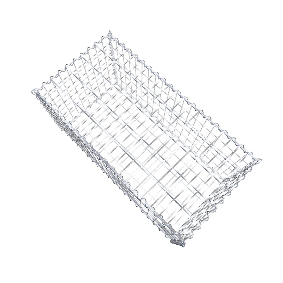 Gabione 100 cm x 50 cm x 50 cm (L x H x T), Maschenweite 5 cm x 10 cm, Spirale