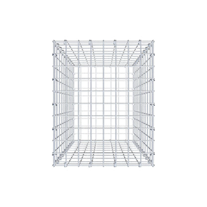 Gabion 100 cm x 40 cm x 50 cm (L x H x D), mesh size 5 cm x 10 cm, C-ring