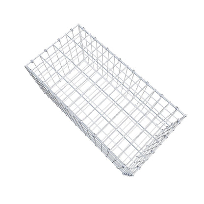 Gabione 80 cm x 40 cm x 40 cm (L x H x T), Maschenweite 5 x 10 cm, Spiralring