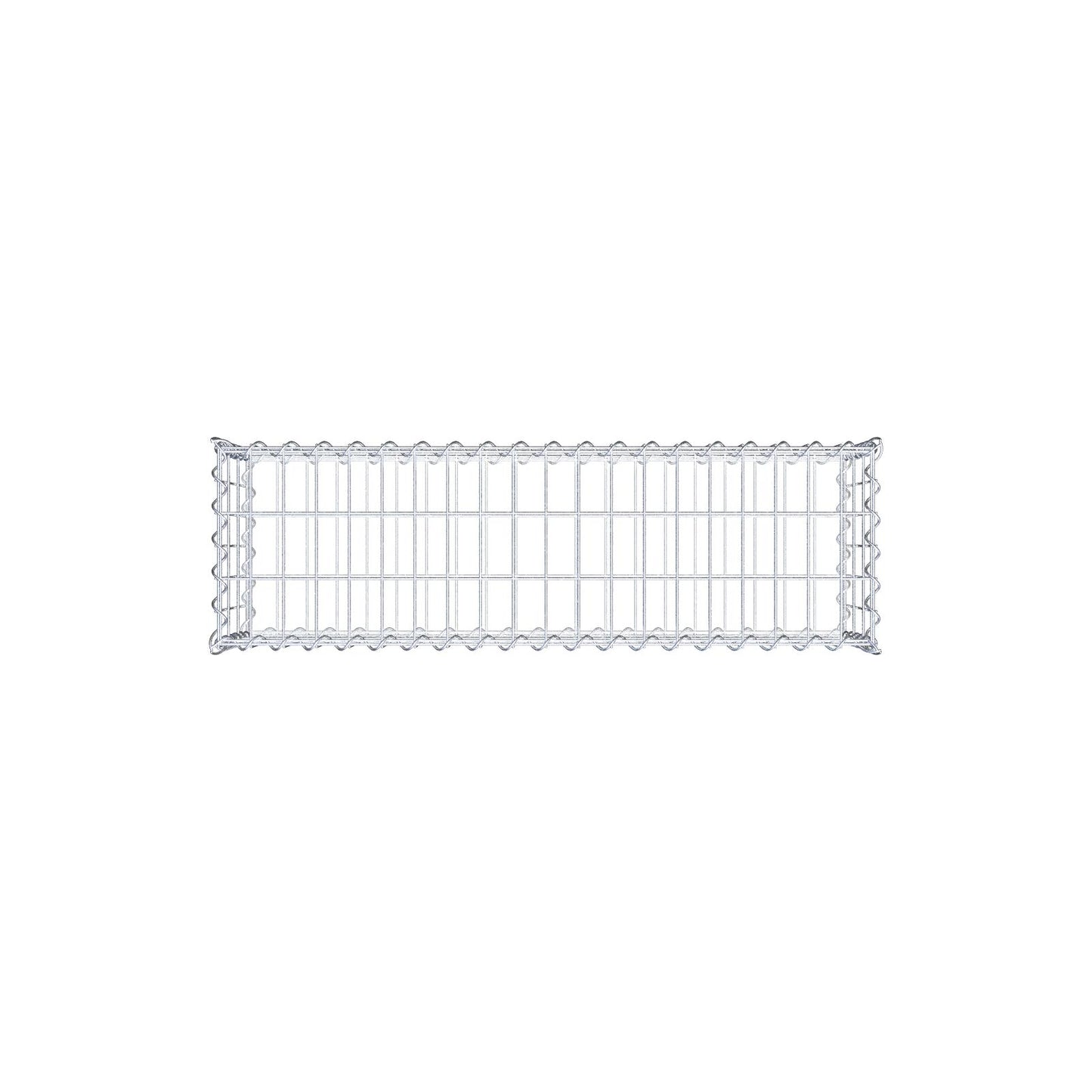 Gavión 100 cm x 30 cm x 30 cm (largo x alto x fondo), malla 5 cm x 10 cm, en espiral