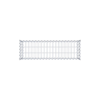 Gavión 100 cm x 30 cm x 30 cm (largo x alto x fondo), malla 5 cm x 10 cm, en espiral