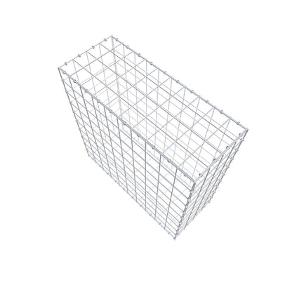 Gabione 100 cm x 100 cm x 40 cm (L x H x T), Maschenweite 10 x 10 cm, Spiralring