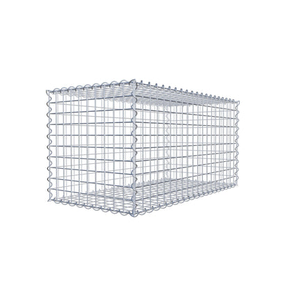 Sats med 2 gabioner 100 cm x 50 cm x 50 cm (L x H x D), maskstorlek 5 x 5 cm, spiral