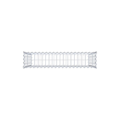 Gabione 100 cm x 80 cm x 20 cm (L x H x T), Maschenweite 5 cm x 10 cm, Spirale