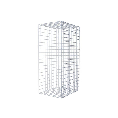 Type 2 oplegkorf 100 cm x 50 cm x 40 cm (L x H x D), maaswijdte 5 cm x 5 cm, C-ring