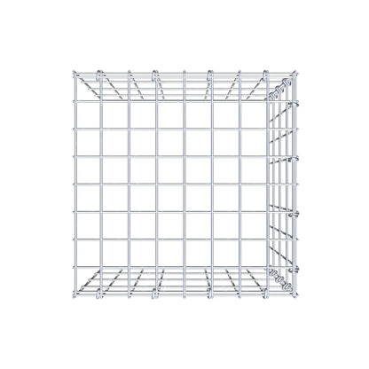 Anbaugabione Typ 4 40 cm x 40 cm x 40 cm (L x H x T), Maschenweite 5 cm x 10 cm, C-Ring