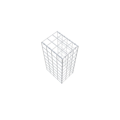 Gabbione aggiuntivo tipo 4 80 cm x 40 cm x 30 cm (L x H x P), maglia 10 cm x 10 cm, anello a C