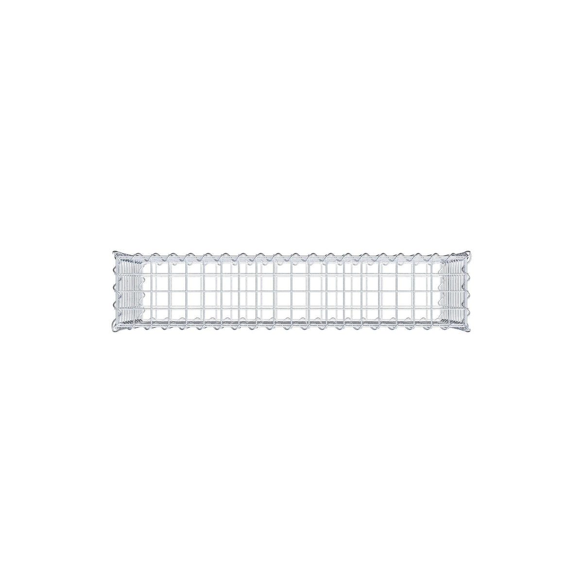 Gavión 100 cm x 50 cm x 20 cm (largo x alto x fondo), malla 5 cm x 5 cm, en espiral