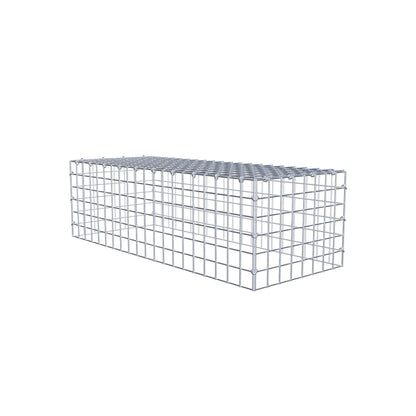 Gabião Tipo 3 100 cm x 30 cm x 40 cm (C x A x P), malhagem 5 cm x 5 cm, anel C