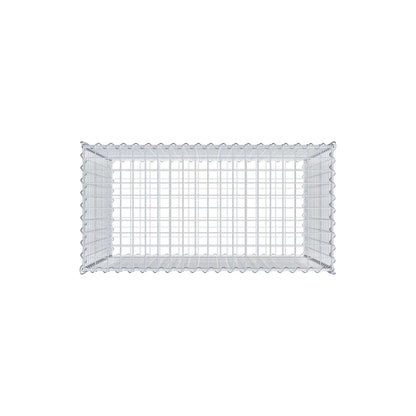 Gabion 100 cm x 90 cm x 50 cm (L x H x P), mailles 5 cm x 5 cm, spirale
