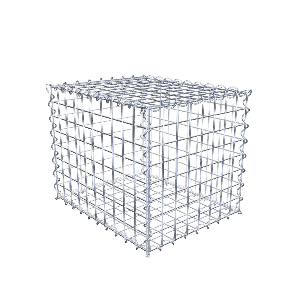 Gabion 50 cm x 40 cm x 40 cm (L x H x P), mailles 5 cm x 5 cm, spirale