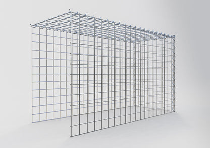 Gabion rapporté type 4 100 cm x 60 cm x 40 cm (L x H x P), mailles 5 cm x 5 cm, spirale