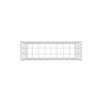 Gabione 100 cm x 90 cm x 30 cm (L x H x T), Maschenweite 10 x 10 cm, Spiralring